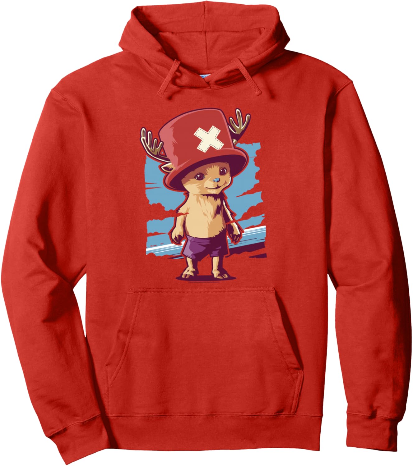 One Piece Tony Tony Chopper Cute Full Body Portrait Pullover Hoodie