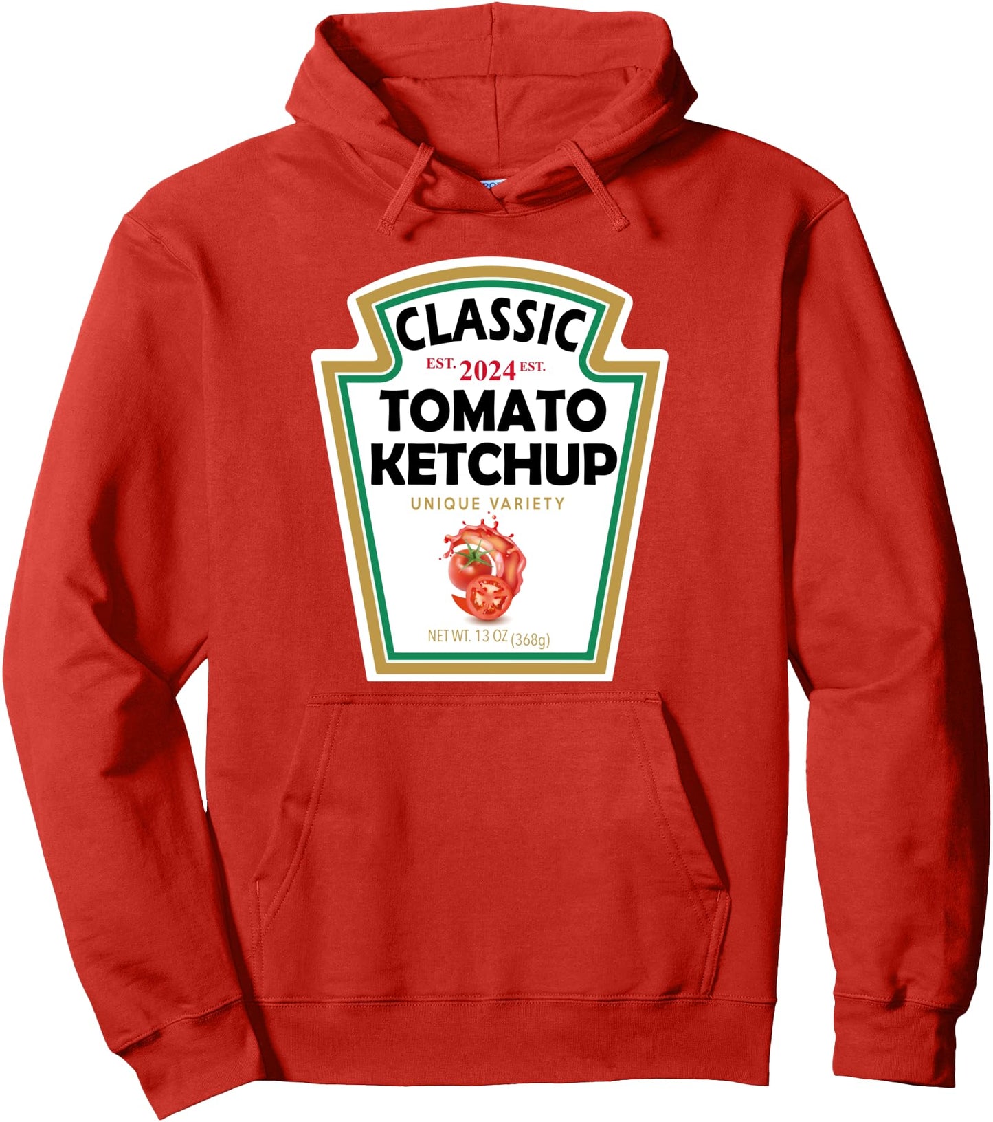 Red Ketchup DIY Halloween Costume Matching Group Ketchup Pullover Hoodie