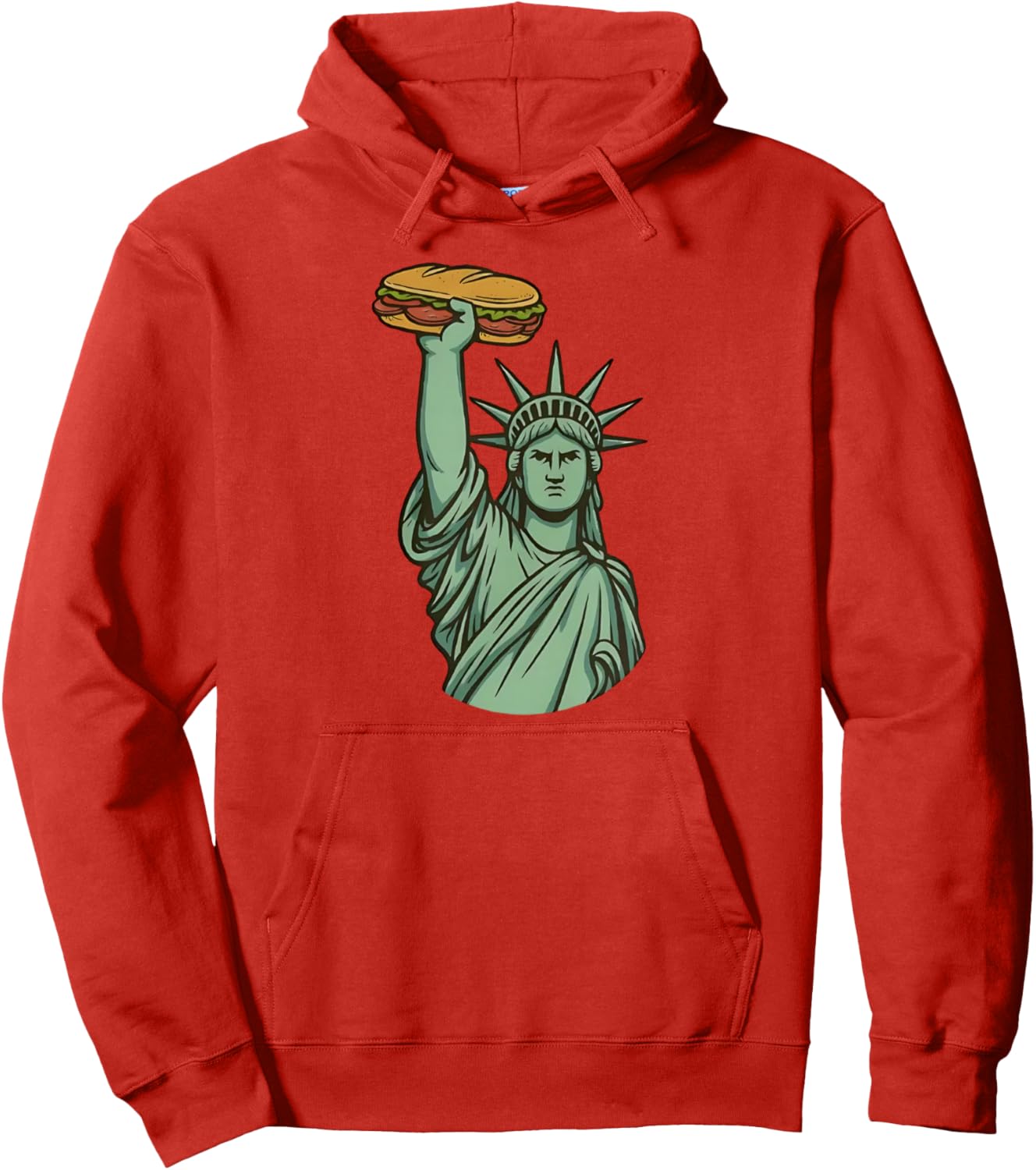 DC Sandwich Thrower Guy Resist Liberty Statue Anti-Ice Pullover Hoodie