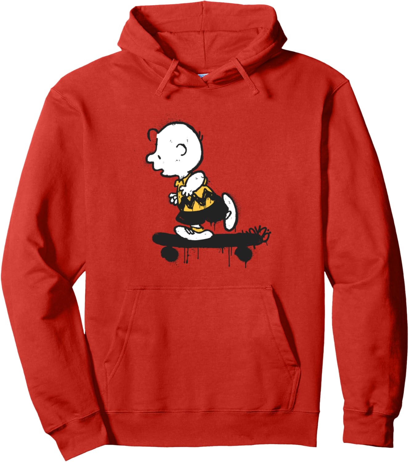 Peanuts Charlie Brown Skateboard Graffiti Pullover Hoodie
