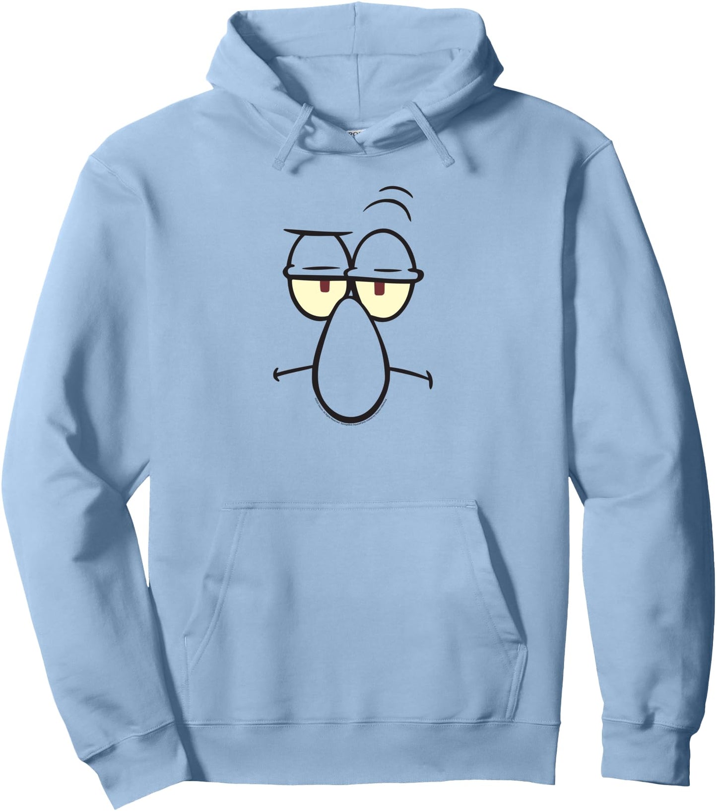 SpongeBob SquarePants Serious Squidward Face Cartoon Costume Pullover Hoodie