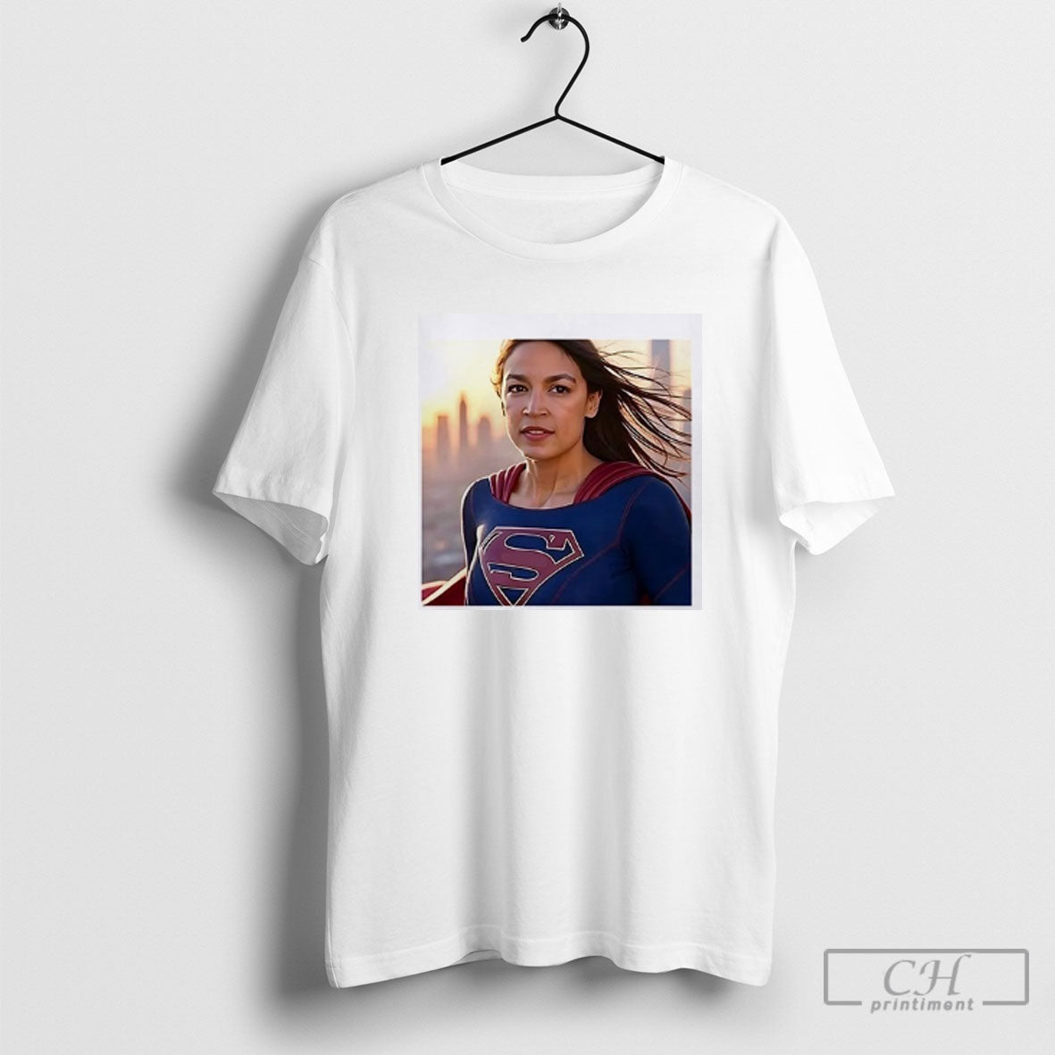 Aoc Supergirl Tee Elegant Art
