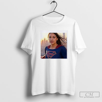 Aoc Supergirl Tee Elegant Art