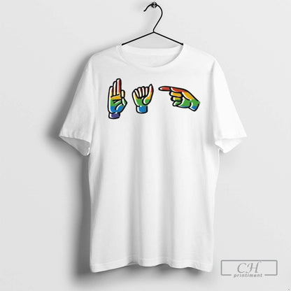 Asl Fag Lgbt Flag Ornaments T Shirts TShirt Elegant Merch