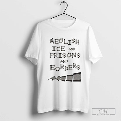 Abolish Ice And Prisons And Borders Long Sleeve Authentic Art