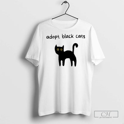 Adopt Black Cats T Shirts Hoodie Designer Look