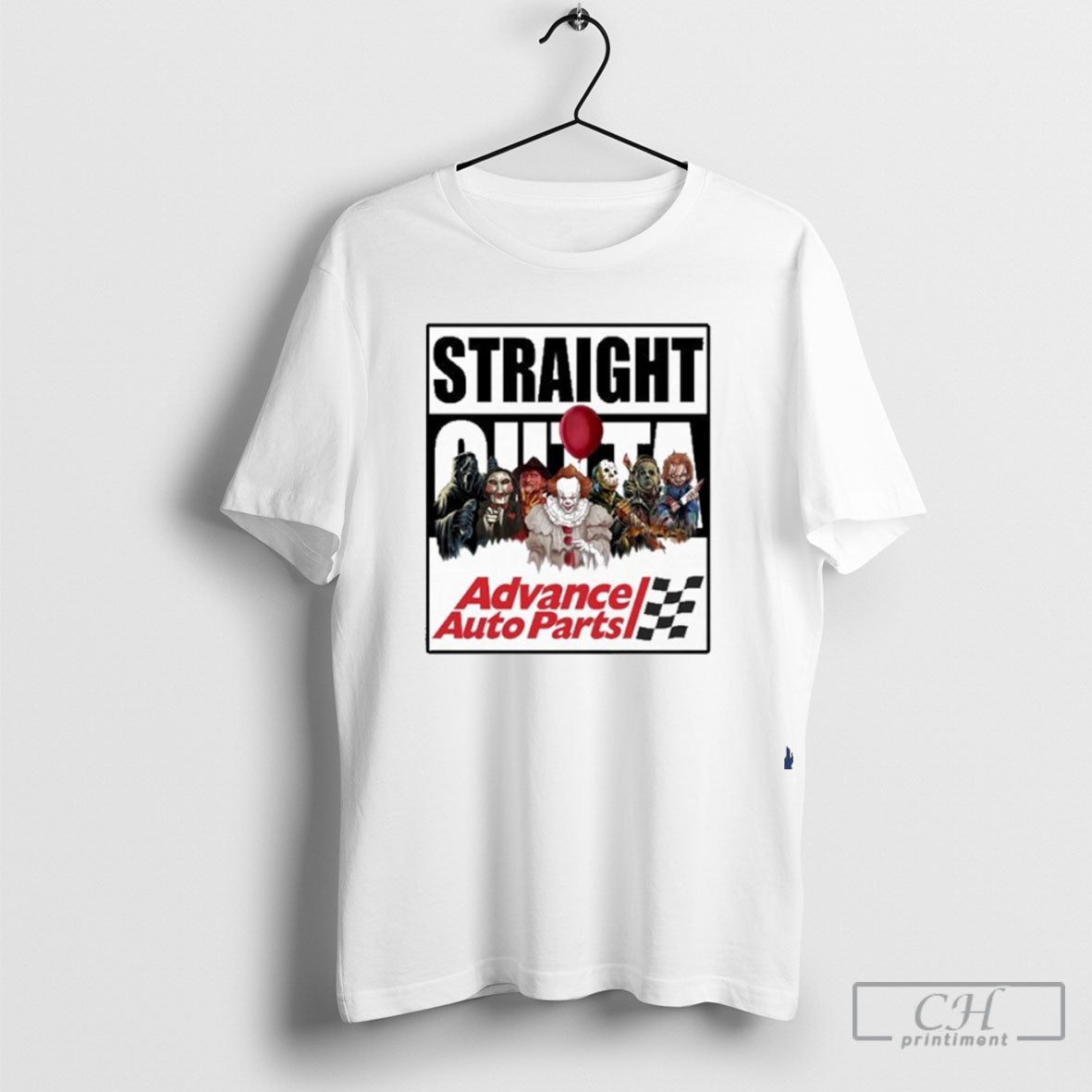 Advance Auto Parts Logo Straight Outta Horror Film Halloween TShirt