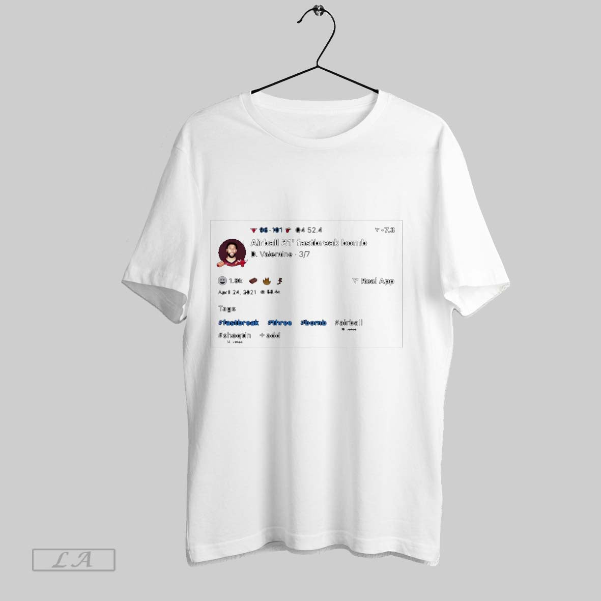 Airball 31 Fastbreak Bomb TShirt Stylish Apparel
