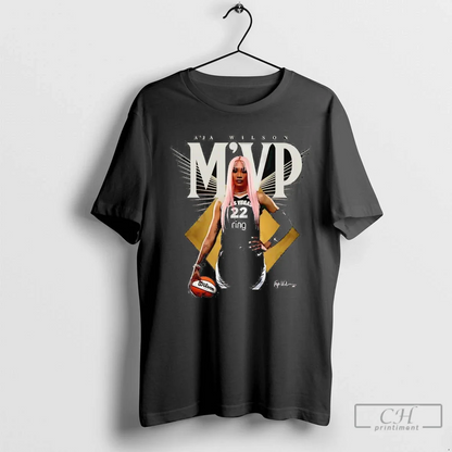 Aja Wilson Mvp Signature Las Vegas Aces Long Sleeve Authentic Design