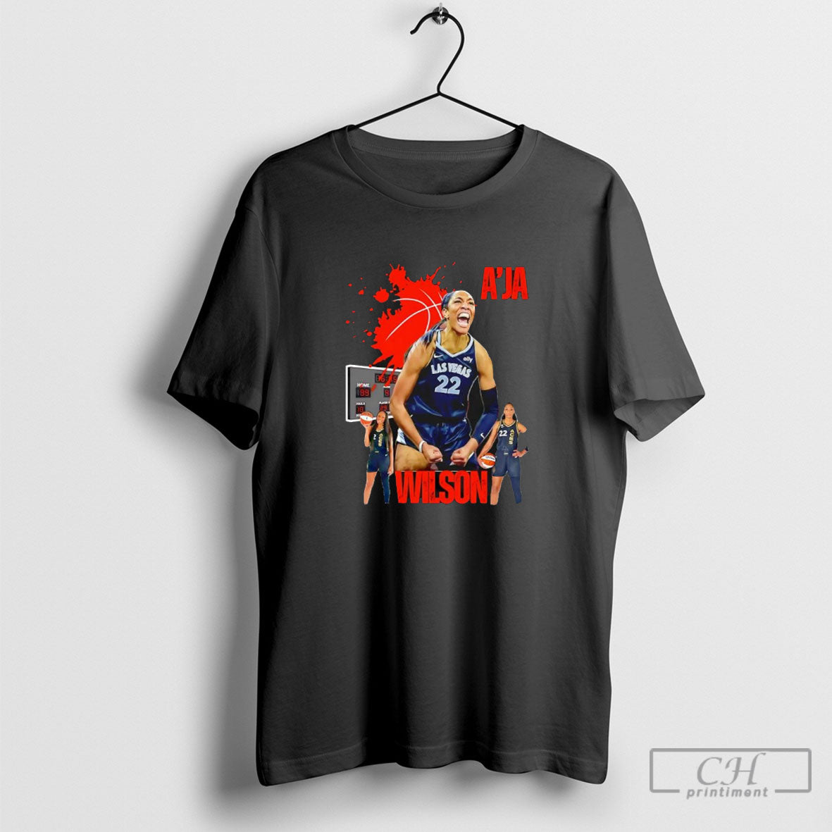 Aja Wilson Wnba Las Vegas TShirt Designer Apparel