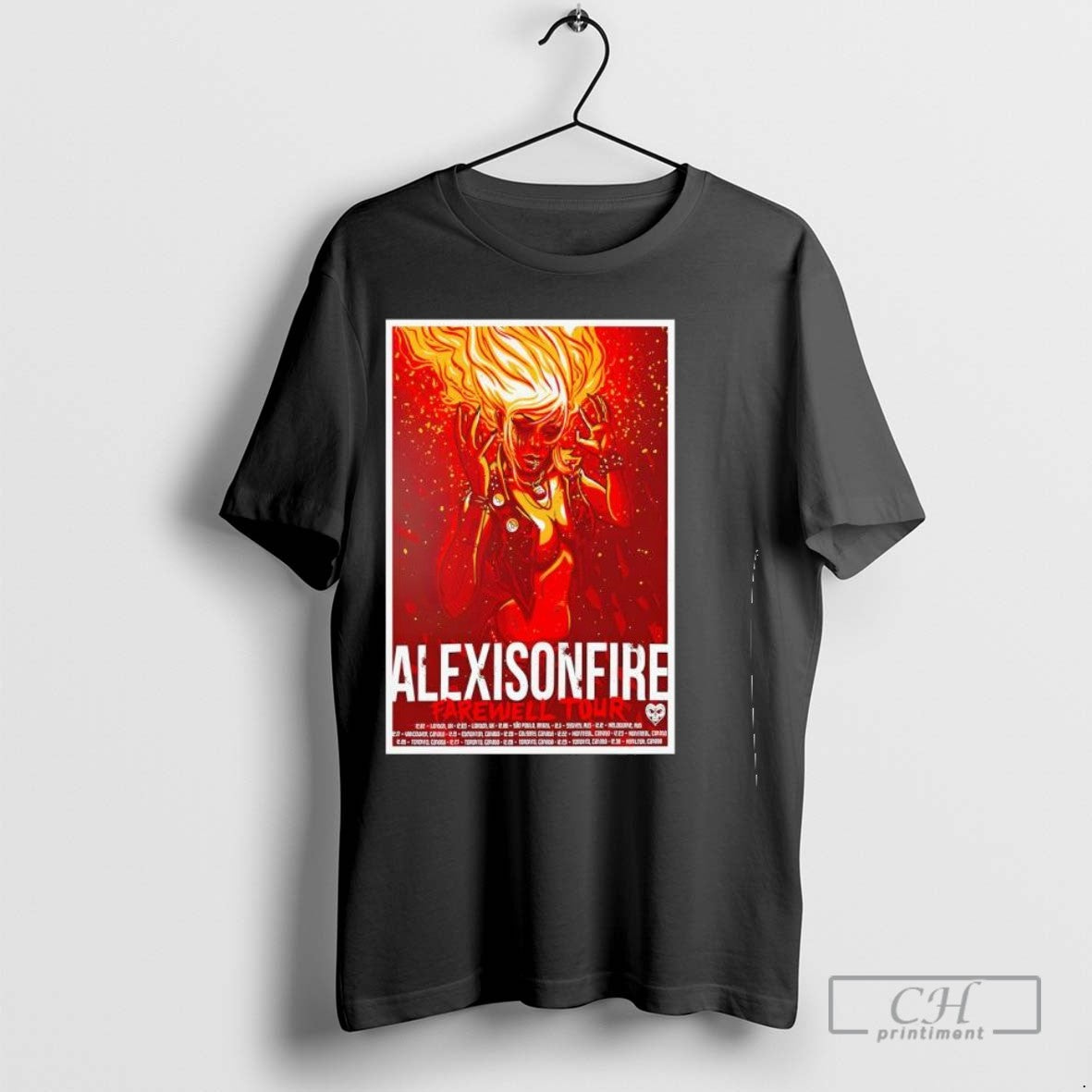 Alexisonfire Farewell Tour 2025 Shirt Elegant Art