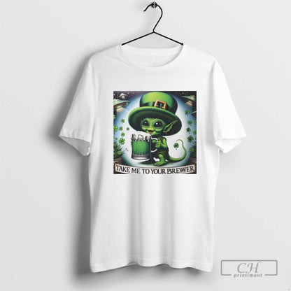 Alien Take Me To Your Brewer St Patricks Day Sweatshirt Exclusive