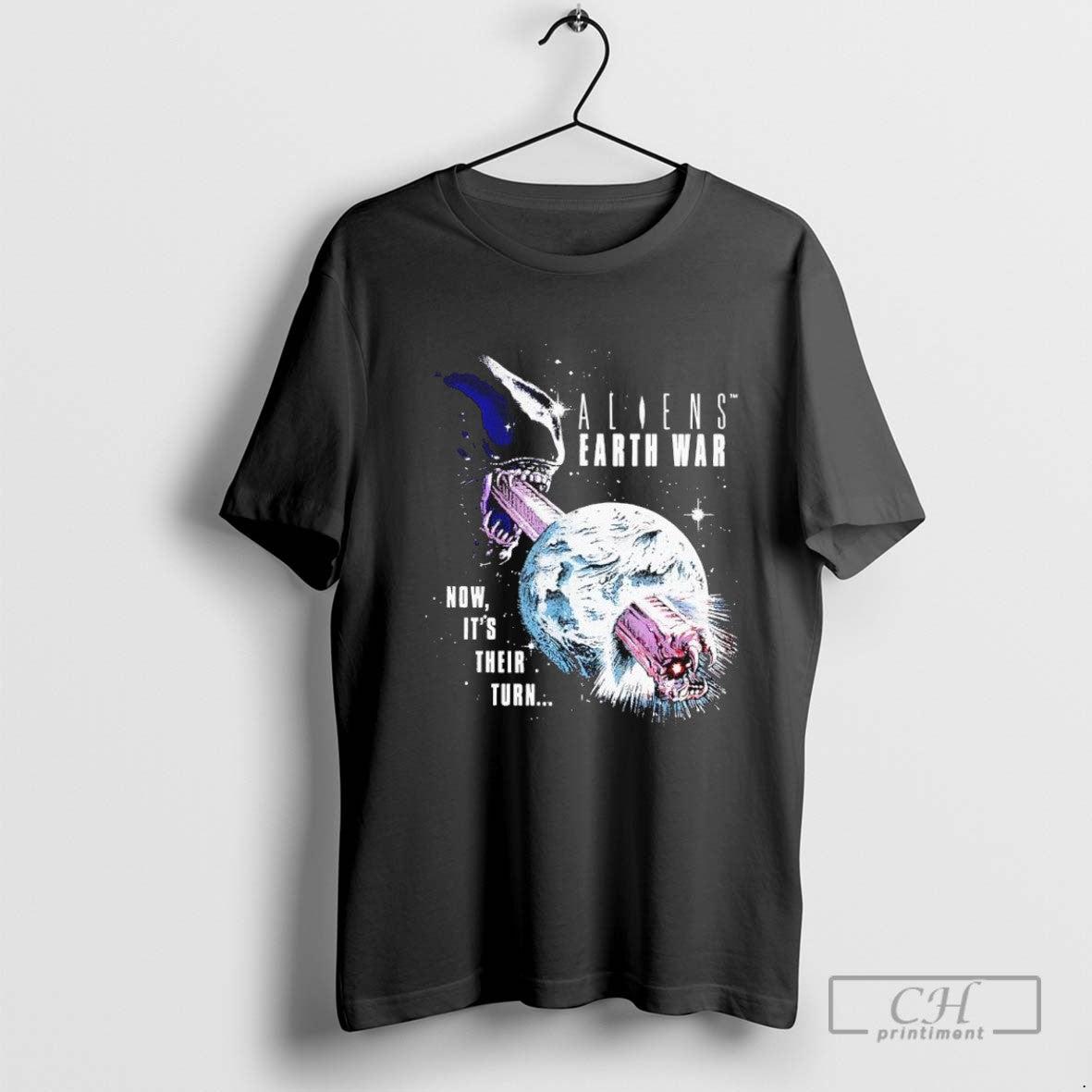 Aliens Earth War Now Its Their Turn Long Sleeve Classic Merch