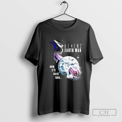 Aliens Earth War Now Its Their Turn Long Sleeve Classic Merch