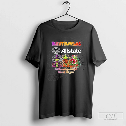 Allstate Logo Hallothanksmas Grinch Its Most Wonderful Time Year