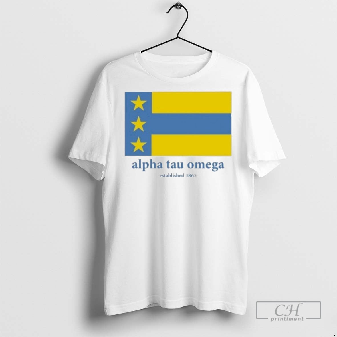 Alpha Tau Omega Est 1865 Flag T Shirts Sweatshirt Authentic Design