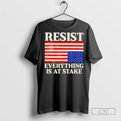 American Upside Down Flag Resist Everythings Stake T Shirts Hoodie