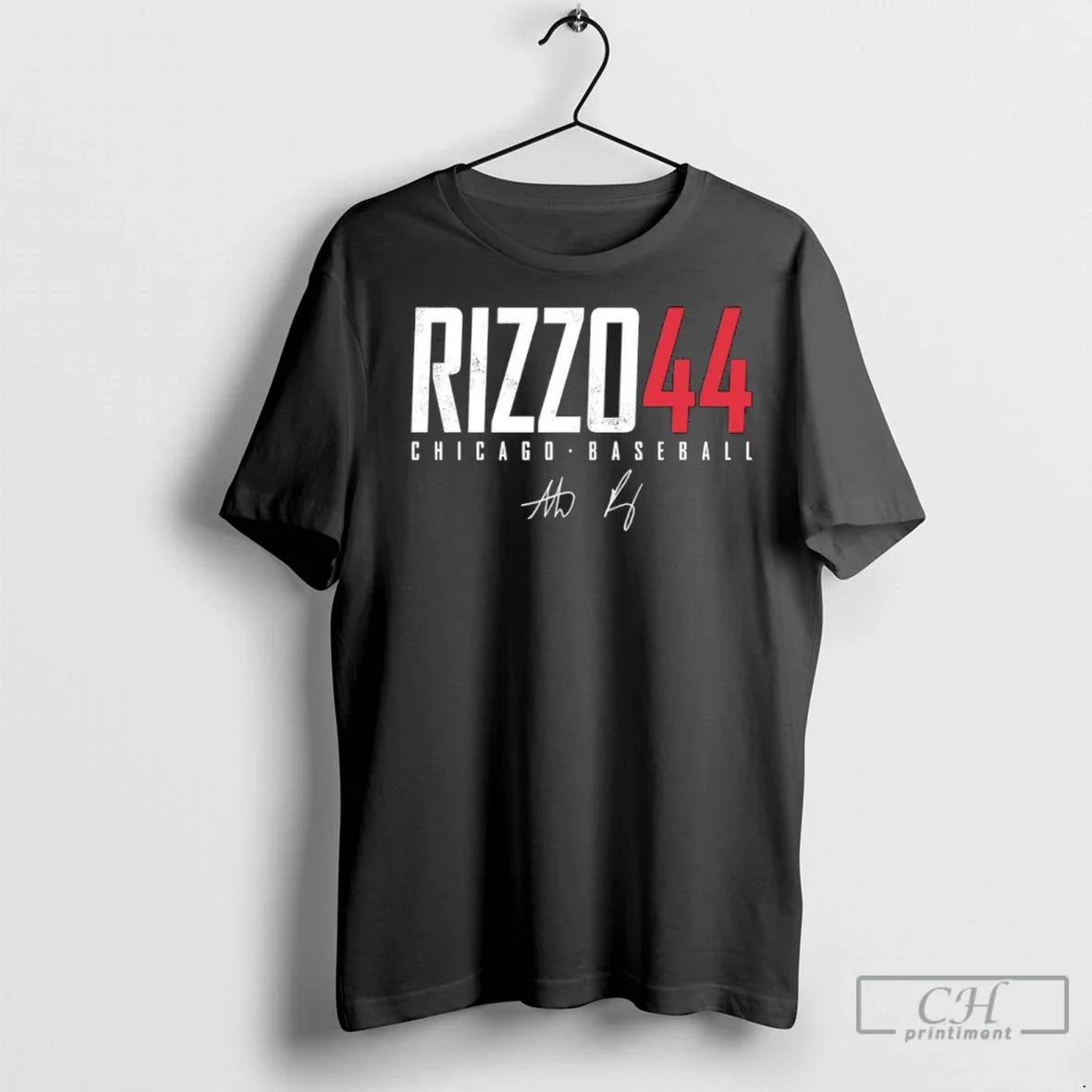 Anthony Rizzo 44 Cubs Number And Name Autographed T Shirts TShirt