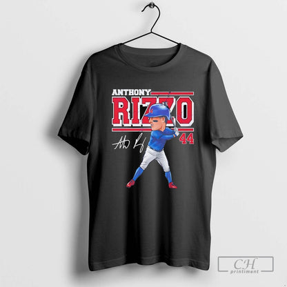 Anthony Rizzo Cartoon Batting Chicago Cubs Tank Top Exclusive Merch
