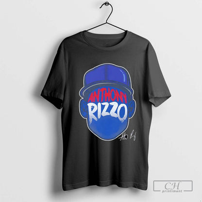 Anthony Rizzo Head Silhouette Signature Chicago Cubs Hoodie Trendy