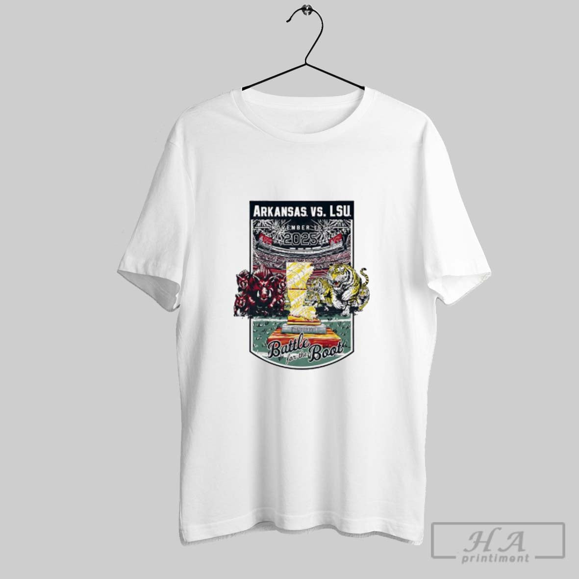 Arkansas Razorbacks Vs Lsu Tigers Football Game Day 2025 Battle Boot