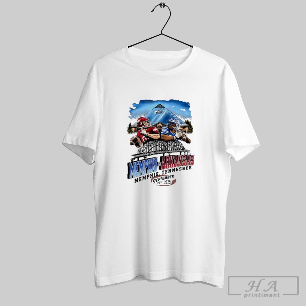Arkansas Razorbacks Vs Memphis Tigers Football Game Day 2025 Tank Top