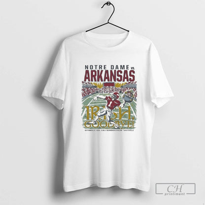 Arkansas Vs Notre Dame 2025 Irish Goodbye September 27 Shirt Modern