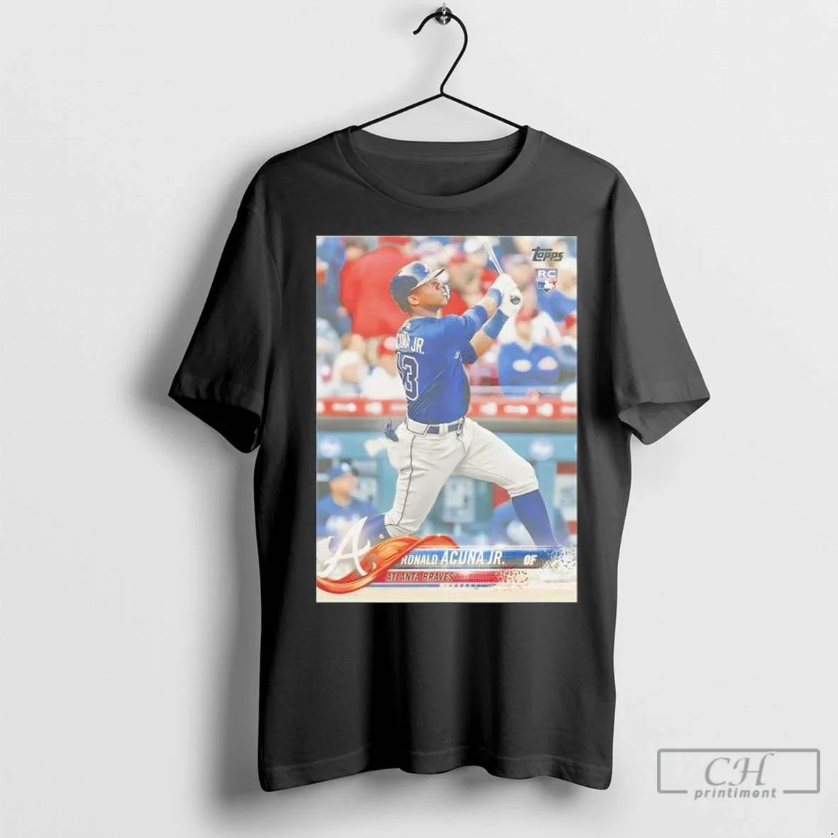 Atlanta Braves Ronald Acuna Jr Baseball Card Player Mlb T Shirts