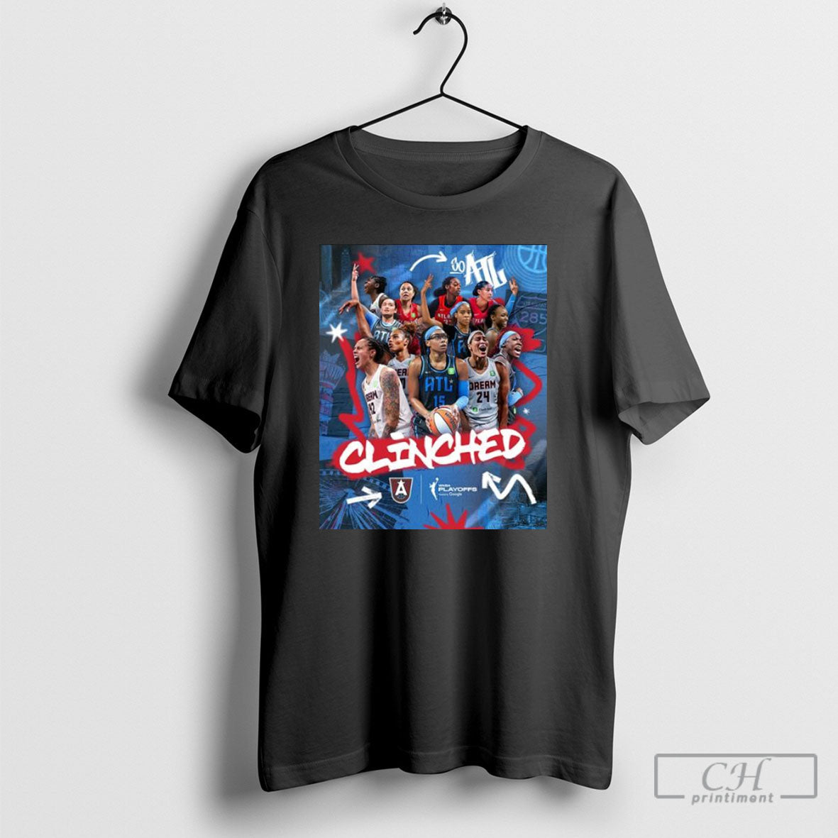 Atlanta Dream 2025 Wnba Playoffs Clinched Sweatshirt Elegant Gift