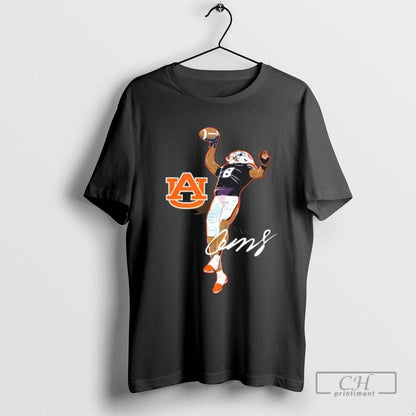 Auburn Football Cam Coleman Superstar Pose TShirt Elegant Apparel