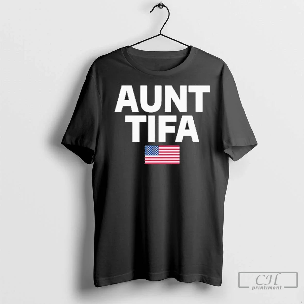 Aunt Tifa American Flag T Shirts Tee Authentic Style