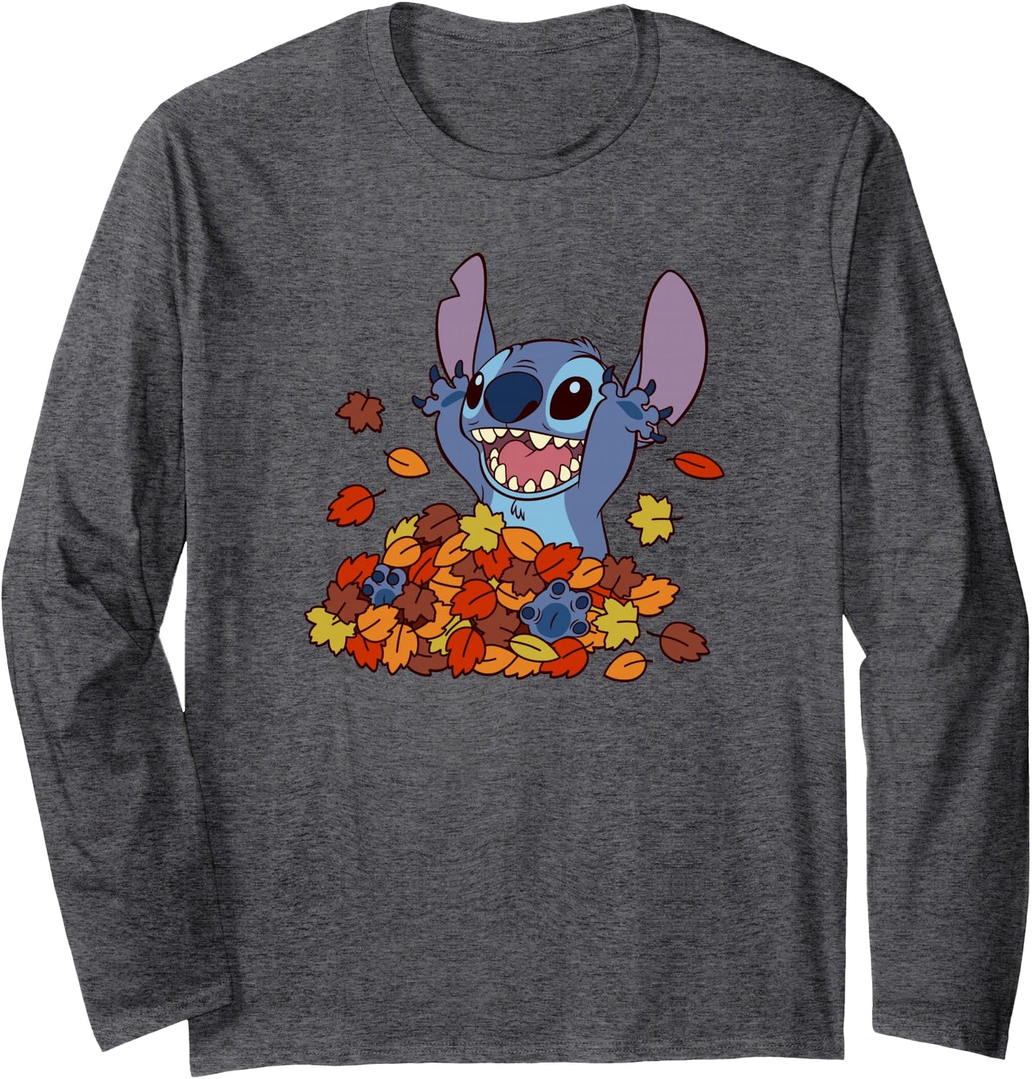 Disney Lilo & Stitch Autumn Leaves Stitch Long Sleeve
