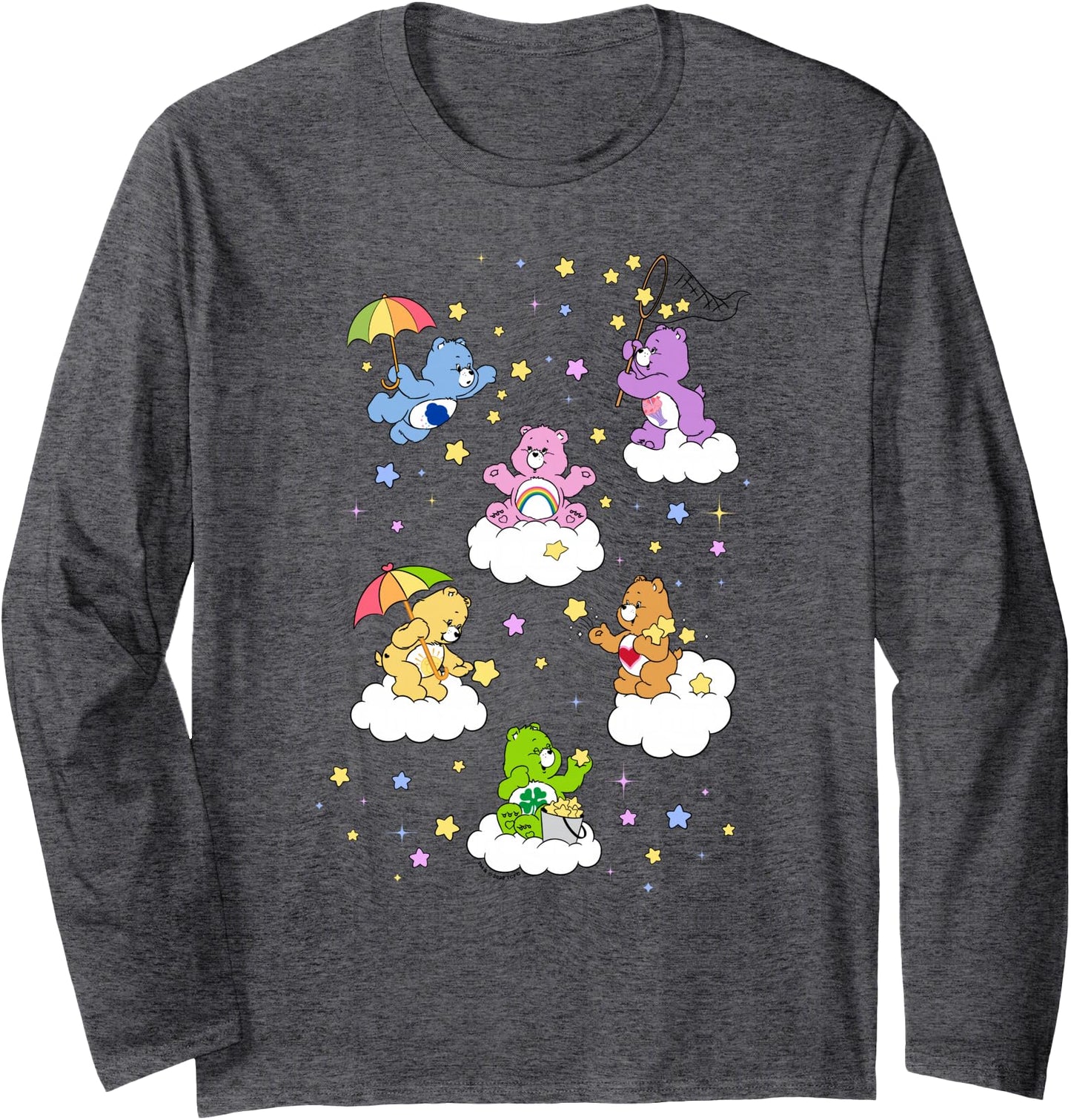 Care Bears Classic Vintage Star Collecting Group Bear Poster Long Sleeve