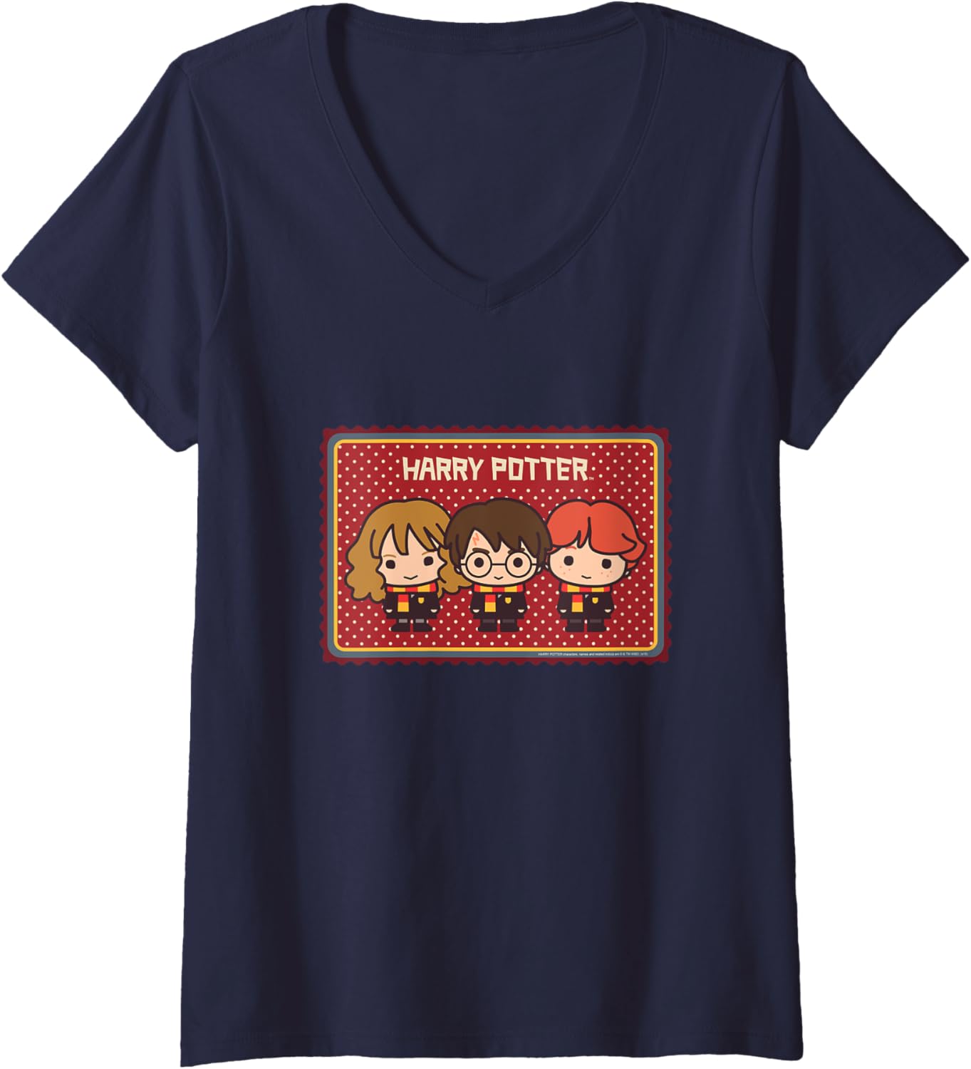 Womens Harry Potter Harry Potter Gryffindor Chibis V-Neck