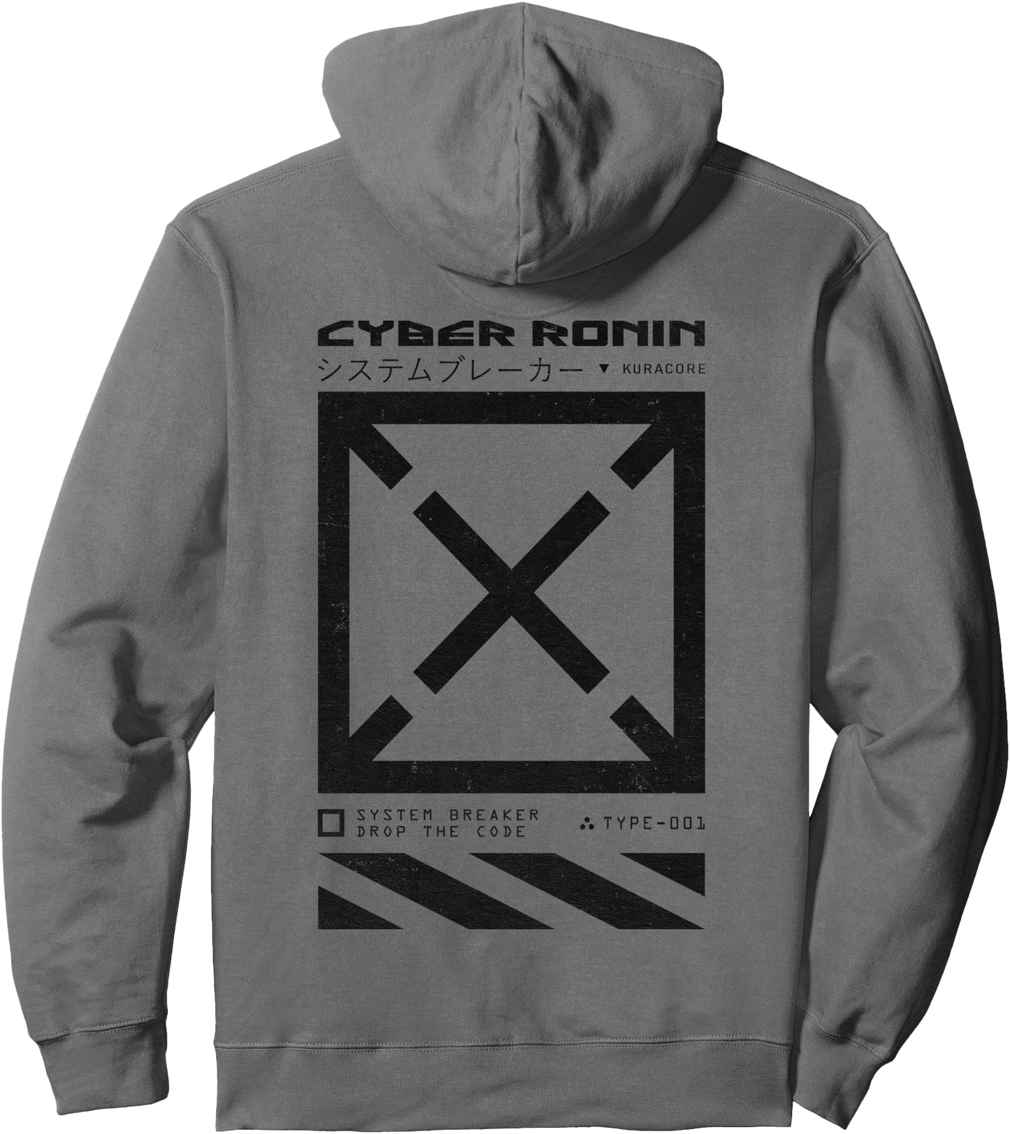 Back Print Japanese Streetwear Y2K Techwear Anime Cyberpunk Pullover Hoodie