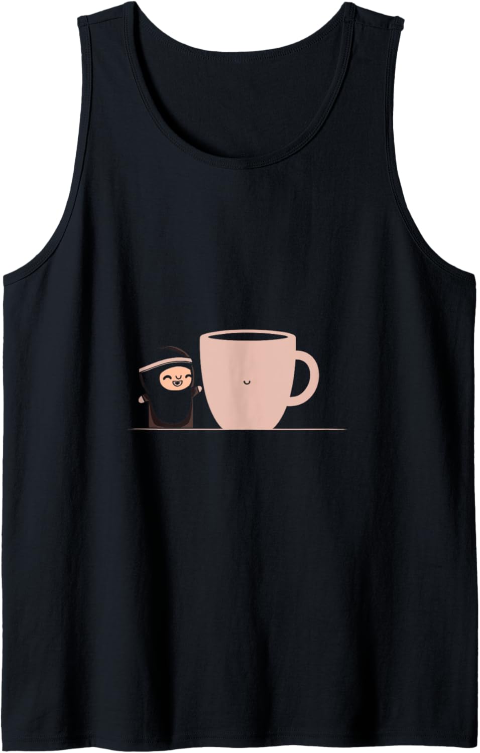 Kawaii Coffee Time - Cute Anime Chibi Vector Tank Top