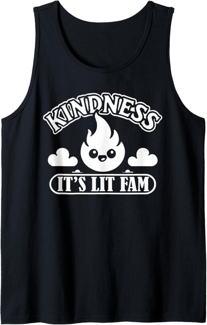 Kindness Anti Bullying Week Chibi It's Lit Fam Tank Top