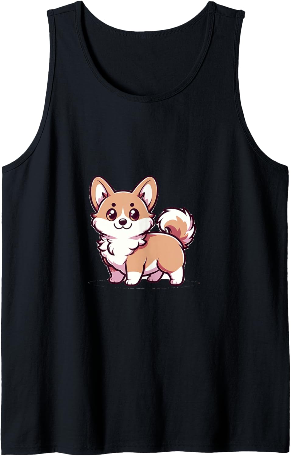 Cute Chibi Dog Corgi Tank Top
