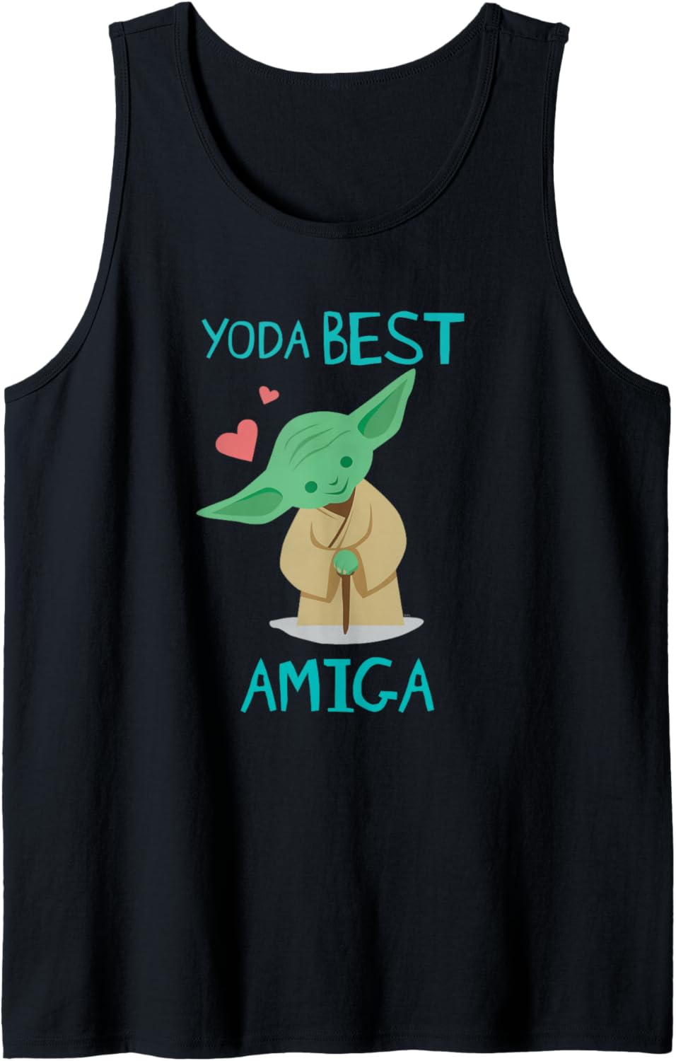Star Wars Yoda Best Amiga Yoda Chibi Portrait Friend Spanish Tank Top