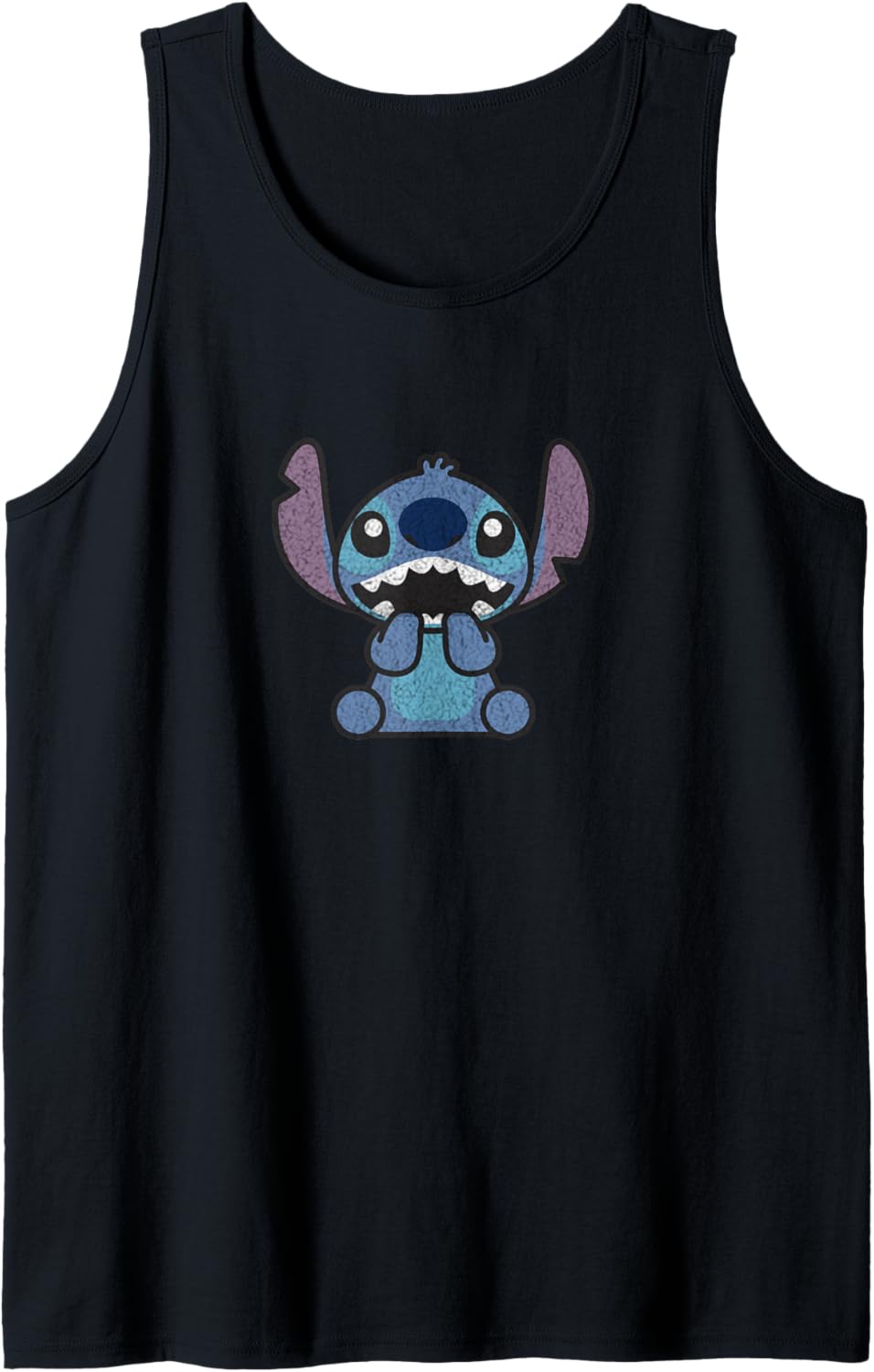 Disney Lilo & Stitch Cute Chibi Stitch Center Icon Portrait Tank Top