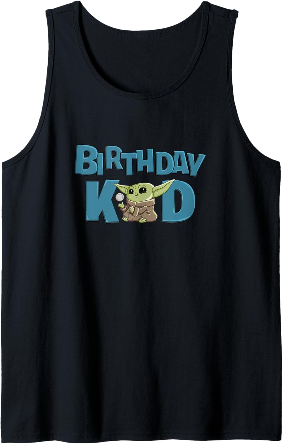 Star Wars: The Mandalorian Chibi Grogu Birthday Kid Tank Top