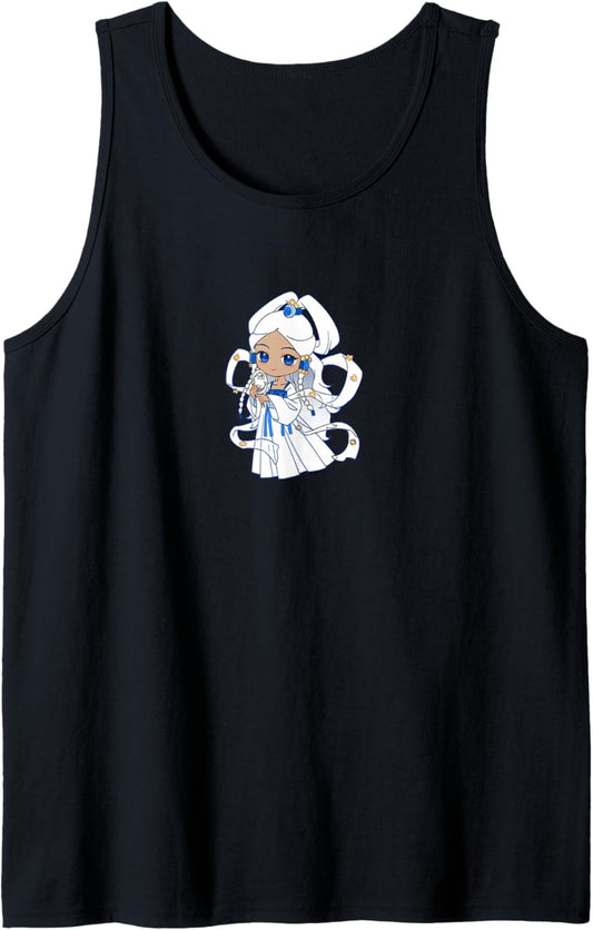 adorable anime chibi moon princess with white hair Tank Top
