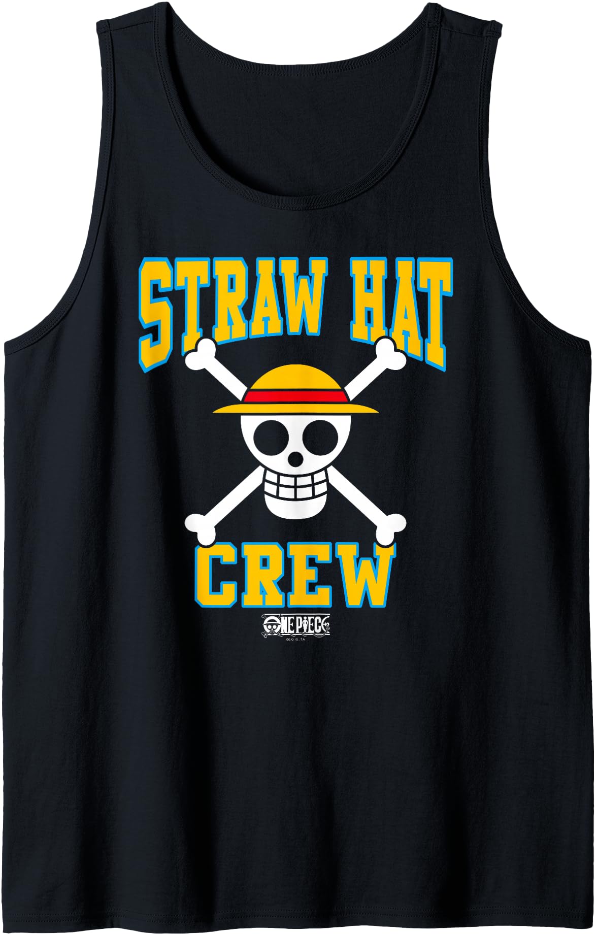 One Piece Anime Straw Hat Crew Athletic Type Jolly Rogers Tank Top