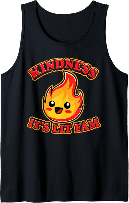 Kindness Anti Bullying Week Chibi It's Lit Fam Tank Top