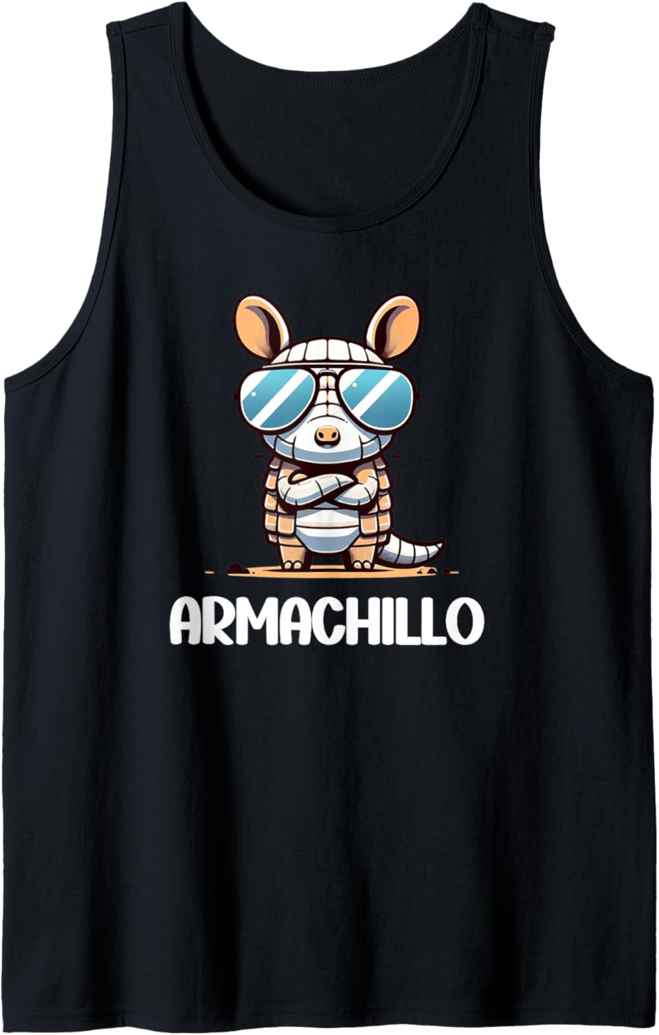 Cute Chibi Armadillo Armachillo Kids Boys Girls Tank Top