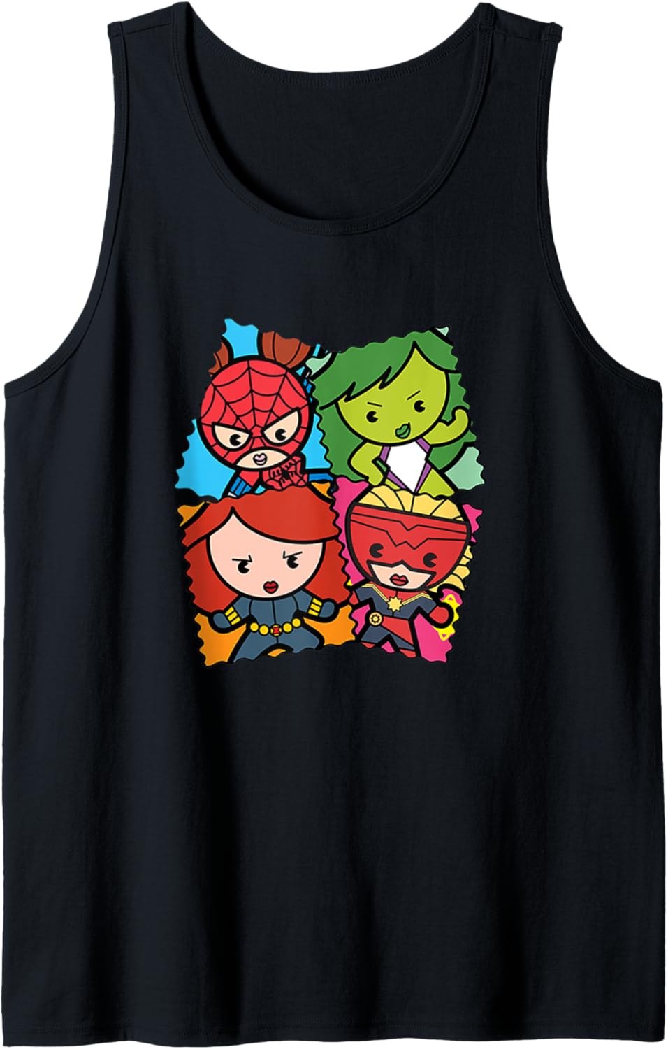 Marvel Kawaii Girl Power Chibi Super Heroines Poster Tank Top