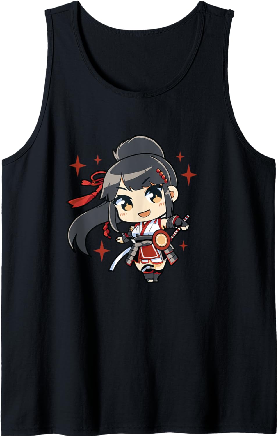 Manga Chibi Samurai Girl Tank Top