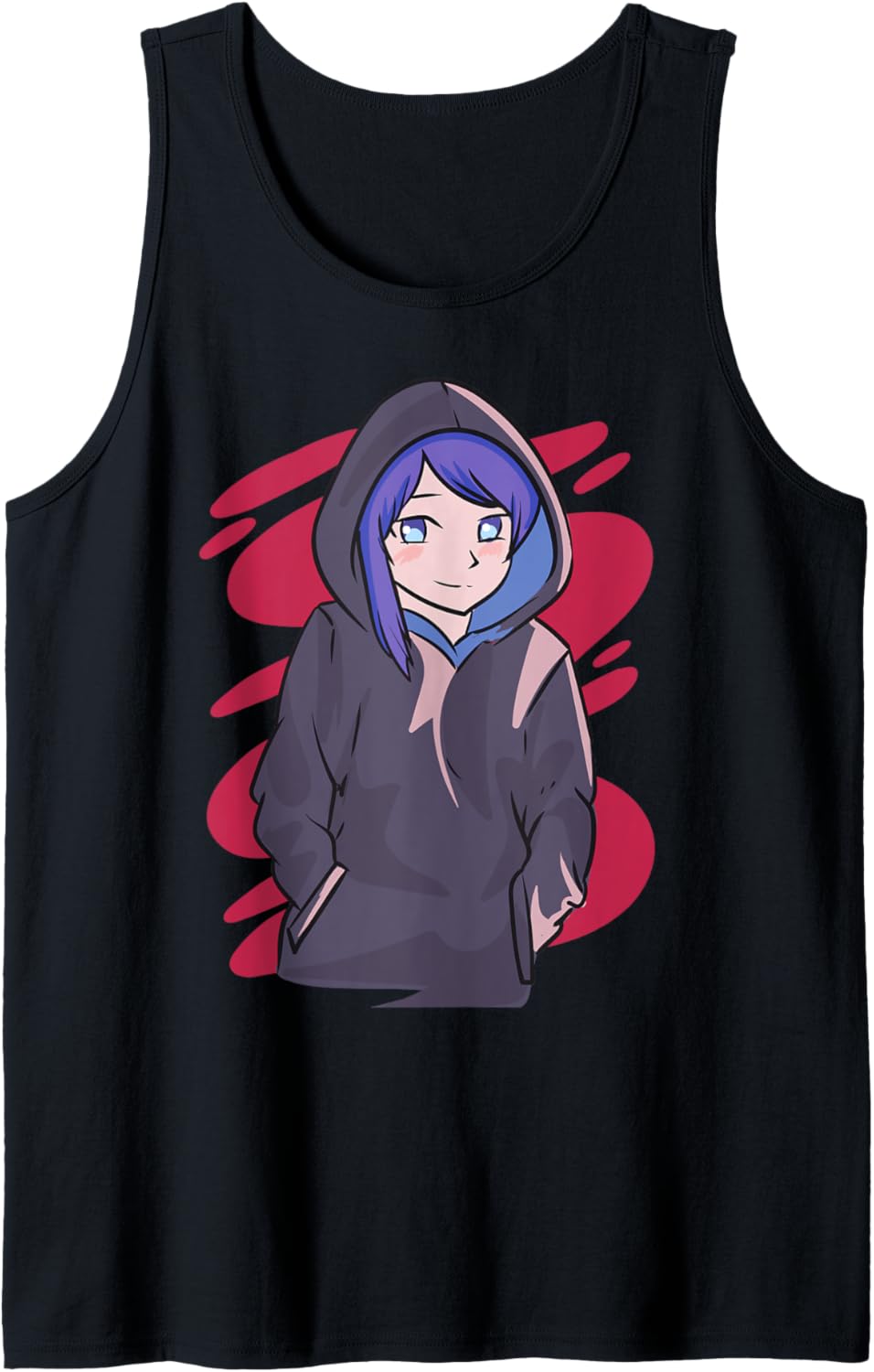 Japan Culture Art Anime Otaku Hoodie Girl Aesthetic Tank Top