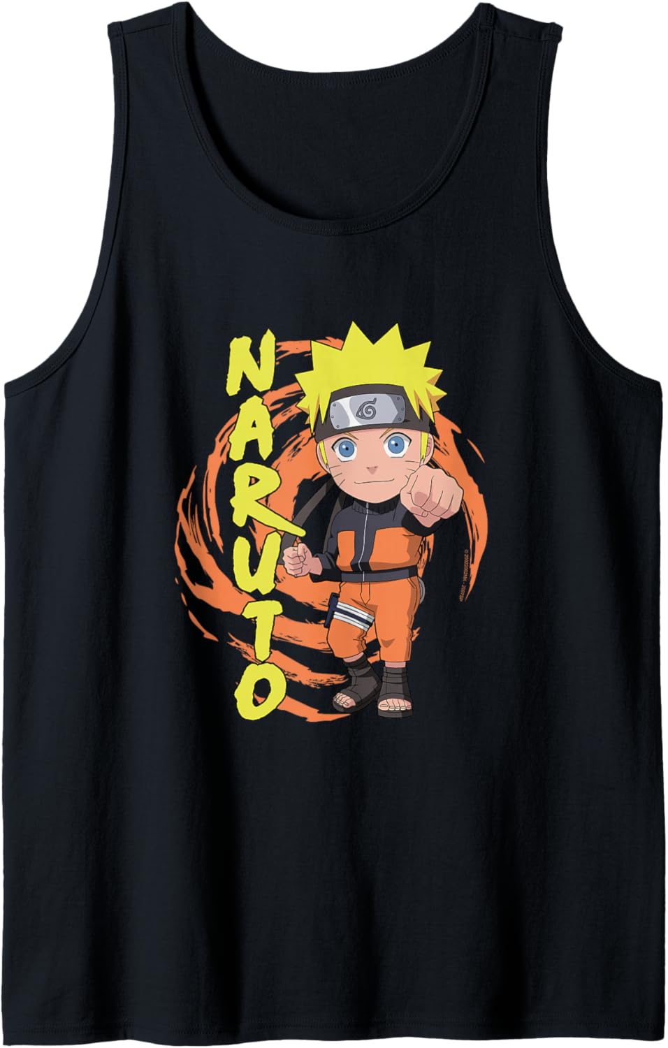 Naruto Shippuden Naruto Chibi Fist Swirl Anime Tank Top