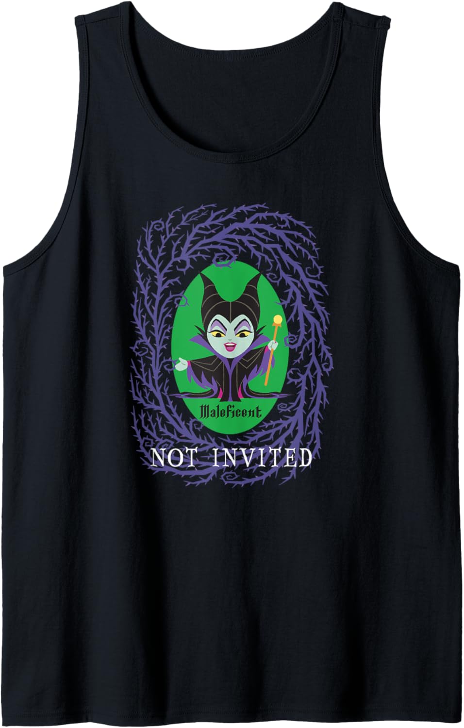 Disney Villains Kawaii Maleficent Not Invited Chibi Tank Top